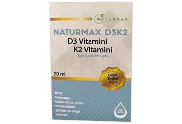 NATURMAX D3K2 D3 VITAMINI, K2 VITAMINI ICEREN TAKVIYE EDICI GIDA 20 ml şişe Takviye Ürün Görseli