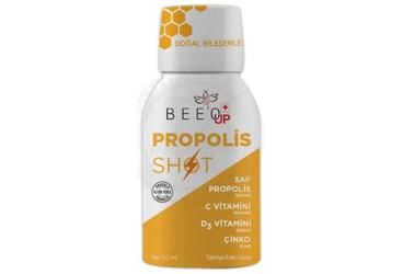 BEEO UP PROPOLIS, CINKO, D3+C VITAMINI SHOT 50 ml flakon Takviye Ürün Görseli