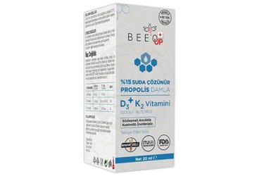 BEEO UP PROPOLIS D3+K2 SUDA COZUNEBILIR DAMLA 20 ml Takviye Ürün Görseli