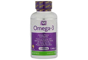 NATROL OMEGA-3 LEMON FLAVOR EXTREME EPA,DHA ICEREN TAKVIYE EDICI GIDA 2400 mg 60 kapsül Takviye Ürün Görseli