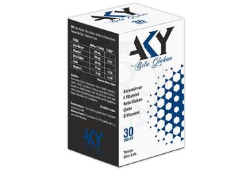 AKY BETA GLUKAN KARA MURVER, C VITAMINI, CINKO, D VITAMINI ICEREN TAKVIYE EDICI GIDA 30 tablet Takviye Ürün Görseli