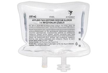 AYFLEKS %0,9 IZOTONIK SODYUM KLORUR I.V. INFUZYONLUK COZELTI 100 ML,SETSIZ