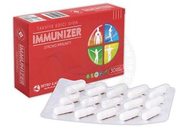 IMMUNIZER BAGISIKLIK GUCLENDIRICI TAKVIYE EDICI GIDA KAPSUL 30 kapsül Takviye Ürün Görseli
