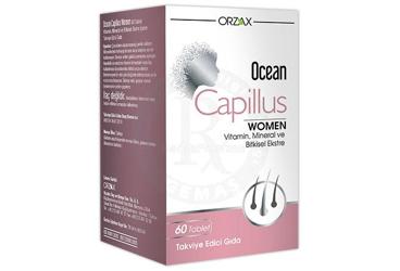 OCEAN CAPILLUS WOMEN VITAMIN, MINERAL VE BITKISEL EKSTRE ICEREN TAKVIYE EDICI GIDA 60 tablet Takviye Ürün Görseli