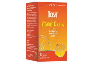 OCEAN VITAMIN C KAPSUL 500 mg 60 kapsül Takviye Ürün Görseli