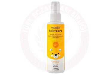 DERMOSKIN BABYCARE BEBEK VE COCUK GUNES KORUMA LOSYONU SPF+50 100 ml şişe