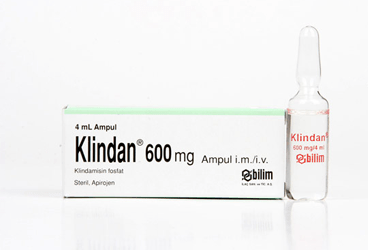 KLINDAN 600 MG/4 ML IM/IVENJEKSIYONLUK COZELTI ICEREN AMPUL (1 AMPUL)
