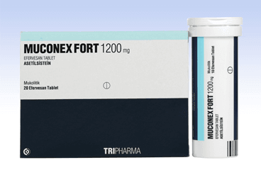 MUCONEX FORT 1200 MG 20 EFERVESAN TABLET