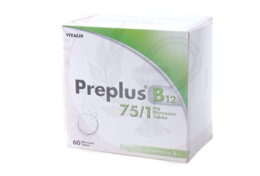 PREPLUS B12 75/1 MG 60 EFERVESAN TABLET