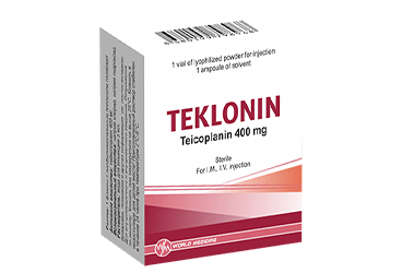 TEKLONIN 400 MG IM/IV ENJEKSIYONLUK COZELTI HAZIRLAMAK ICIN TOZ VE COZUCU