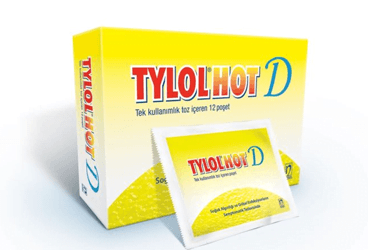 TYLOL HOT D 500 MG + 60 MG + 4 MG / 5 G TEK KULLANIMLIK ORAL COZELTI HAZIRLAMAK ICIN TOZ (12 POSET)