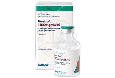GESITA 1000 MG/25 ML IV INF.SOL. ICIN KONSANTRE COZELTI ICEREN FLAKON