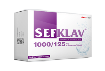 SEFKLAV 1000/125 MG 20 EFERVESAN TABLET