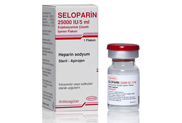 SELOPARIN 25000 IU/5 ML ENJEKSIYONLUK COZELTI ICEREN 1 FLAKON